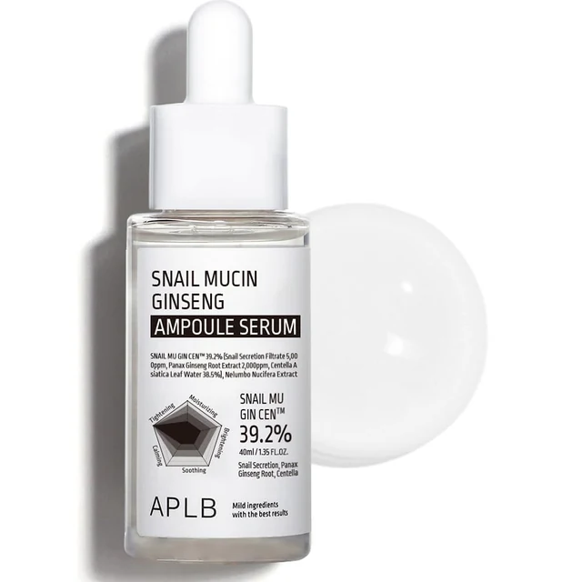 Snail Mucin Ginseng Ampoule Serum packaging